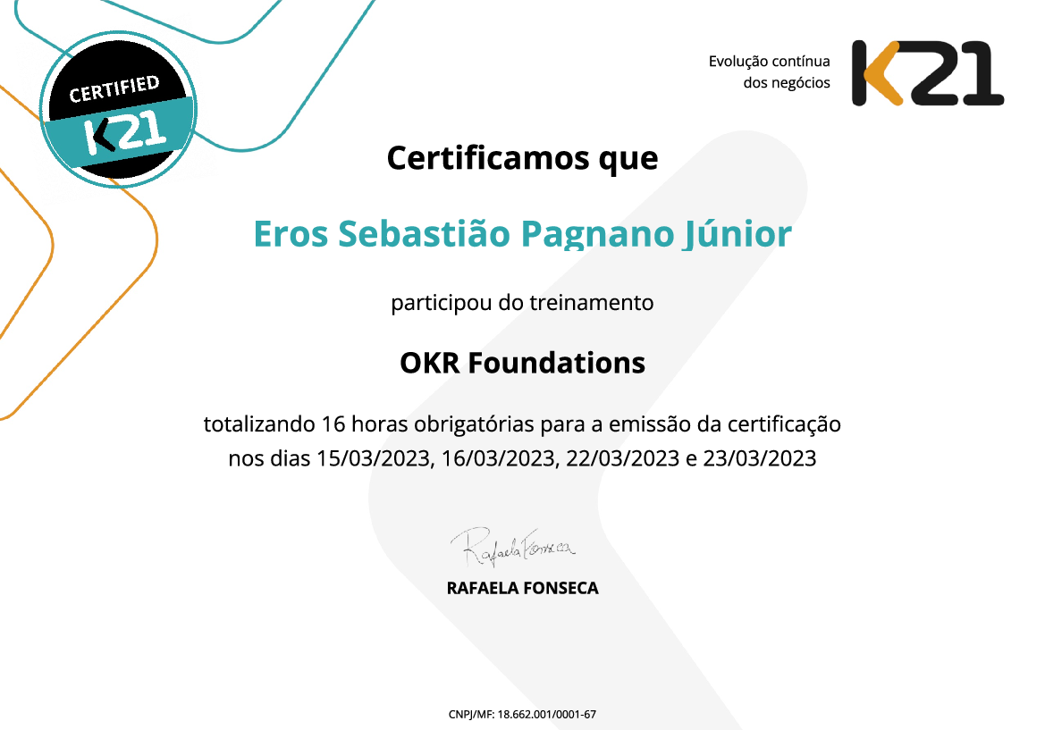 Certificado K21